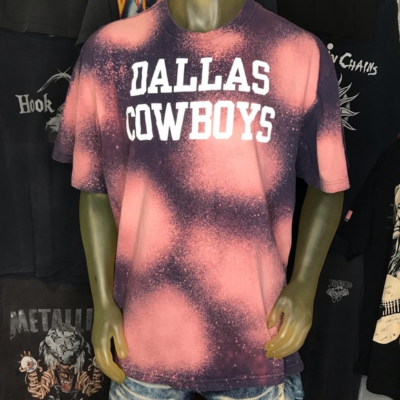 Dallas Cowboys NFL Custom Bleached XXL 2XL Tee Football